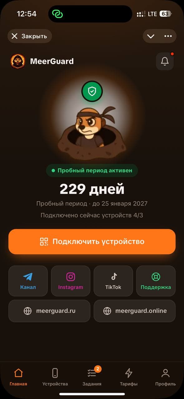 MeerGuard VPN miniApp 2
